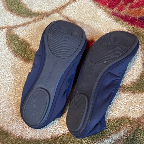 Bandolino Navy Flats with Metal Detail - Picture 5 of 8